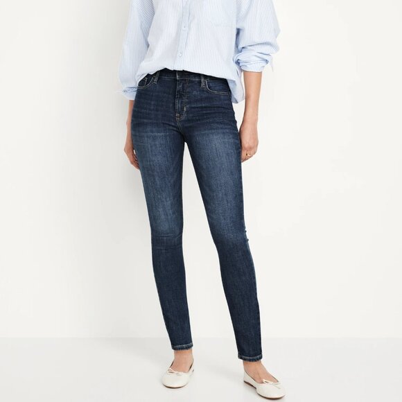 old navy 👖 High-Waisted Rockstar Super-Skinny Jeans 👖 size 6 - Picture 8 of 9